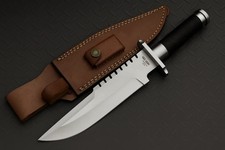 Jagdmesser 14" Bowie – Handgefertigt aus 5160 Federstahl | LS1 Commando Messer