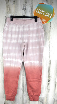 525 Women's Born in Brooklyn Rose Clay Multi Tie Dye Sweatpants Joggers M NEW