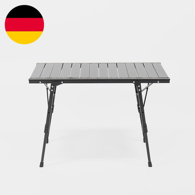 BOXIO - Table: Klappbarer Campingtisch 88X40 Wetterfest Stabil & Faltbar Höhenve
