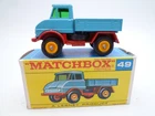 VINTAGE MATCHBOX LESNEY No.49b MERCEDES BENZ UNIMOG IN ORIGINAL BOX 1967
