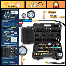 46pcs Compression Tester Kit - Dual-dial Gauge For Gas Diesel Engines Cylinde 46pcs Compression Tester Kit - Dual-dial Gauge For Gas Diesel Engines Cylinde