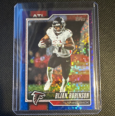 Topps 2026 Bijan Robinson Atl Falcons 150/250 Blue/Purple Mosaic Refractor #12