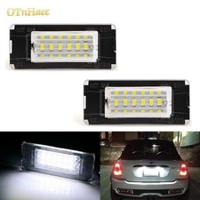 2x LED License Plate Lights for Mini Cooper R56 R57 R59 2w 12 V pc- WHITE 6500K