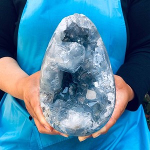 3920g Top natural blue crystal cave quartz crystal cave mineral