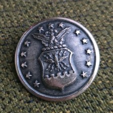 Vintage Original Ww2 Sterling Silver Air Force Peacoat Button -nyc Button Works Vintage Original Ww2 Sterling Silver Air Force Peacoat Button -nyc Button Works