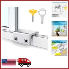 Adjustable Window Locks for Sliding Windows  Doors 4 Pack Easy Install