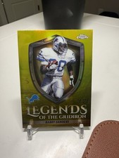 2025 Topps Chrome - Legends of the Gridiron Barry Sanders Yellow Refractor /275