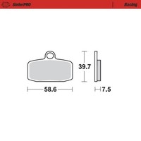 Motomaster Fnt L Pro Rac. Sinter BremsbeläGe Gas Gas TXT 125 Formula 12