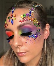 Party Joy Face Crystals Stick On Set Of 4