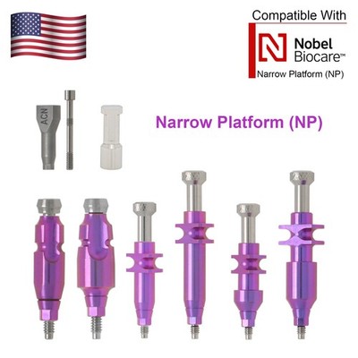 US Dental NP Impression Coping Open/Closed Tray Scanbody Analog FitsNobel Active