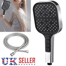 Shower Head and 2M Hose High-Pressure with 7+1 Modes Large Universal Hand-Held S