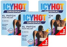 Icy Hot Orginal XL Pain Relief Patches, Powerful Targeted Relief for Back  L...