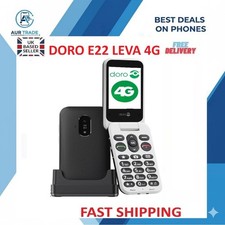 Doro E22 LEVA 4G BLACK/WHITE Unlocked FOR ELDERLY  - NEW SEALED