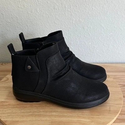 Botines cómodos Easy Street Ariadne by Easy Street para mujer nuevos negros mate talla 6W - Imagen 1 de 4