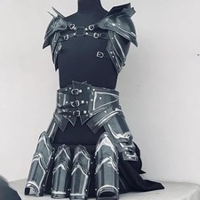 Ensemble d'armure de chevalier médiéval pour femmes costume complet en acier ...