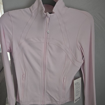 Lululemon Define Cropped Jacket Nulu Light Pink Women's Slim Fit 6
