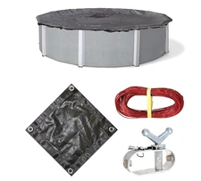 Blue Wave Rugged Mesh 24 ft 8-Year Above Ground Pool Cover for Winter - New