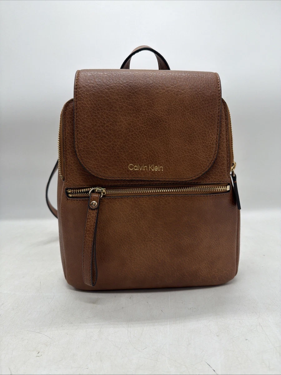 calvin klein brown faux leather backpack Estelle Novelty-Backpack, Caramel Calvin Klein Reyna Novelty Key