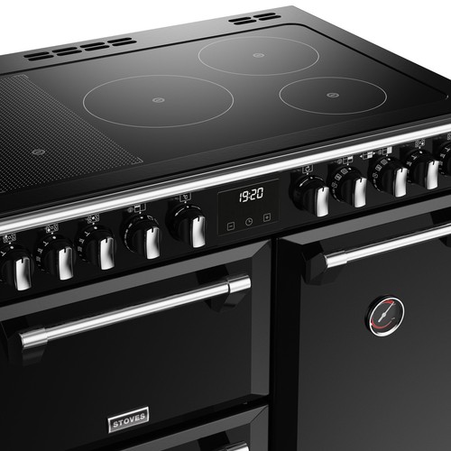 Stoves Richmond DX 90cm Induction Range Cooker 5 Zone Black D900Ei RTY Grade C - Picture 5 of 8