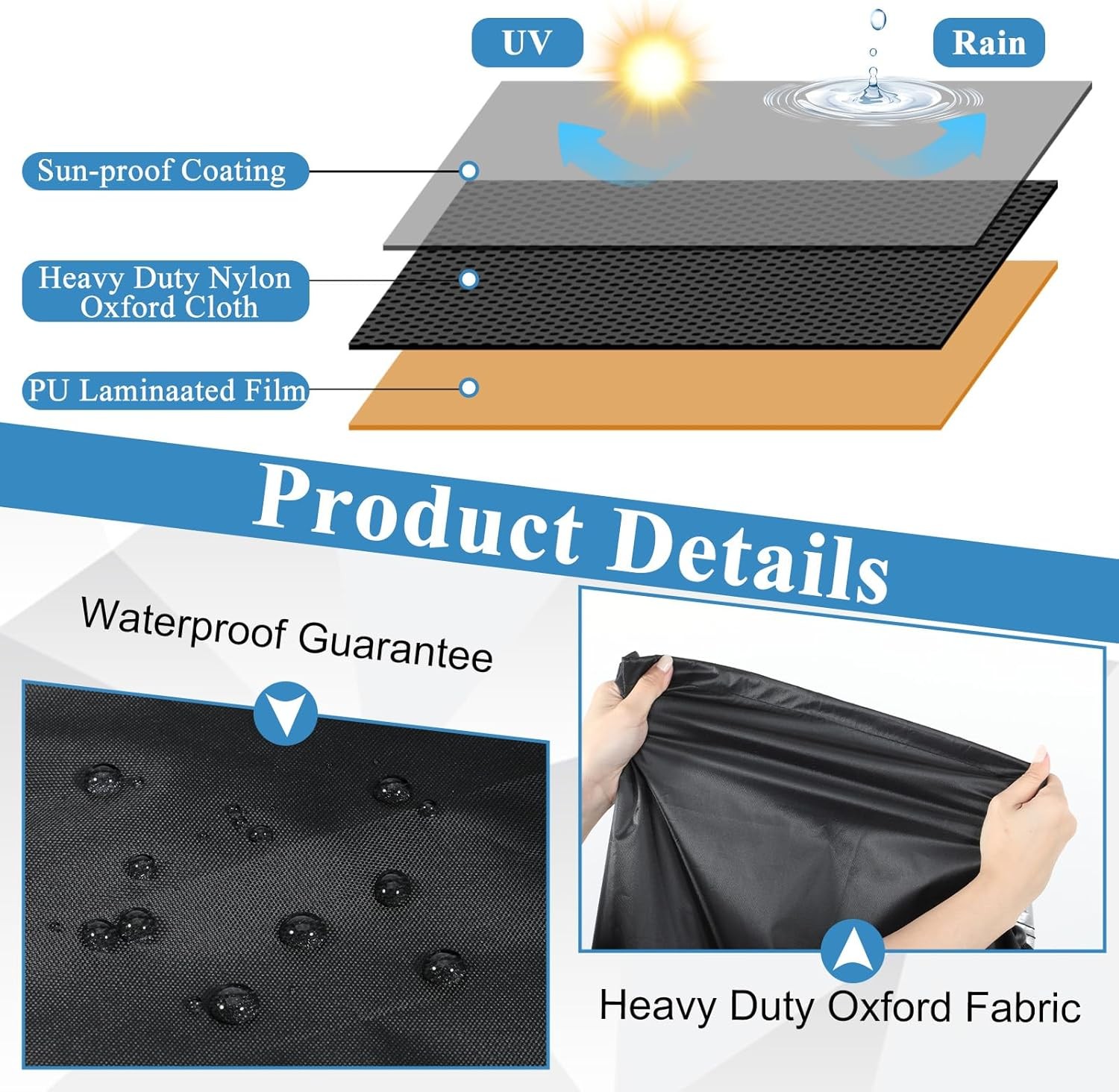 SHENLIU Chair Covers for Outdoor Waterproof 2 Pack, Lawn Heavy... 