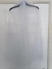 SHEIN Lace Veil with Pearl Detail &ndash; Bridal/Wedding Hair Accessory