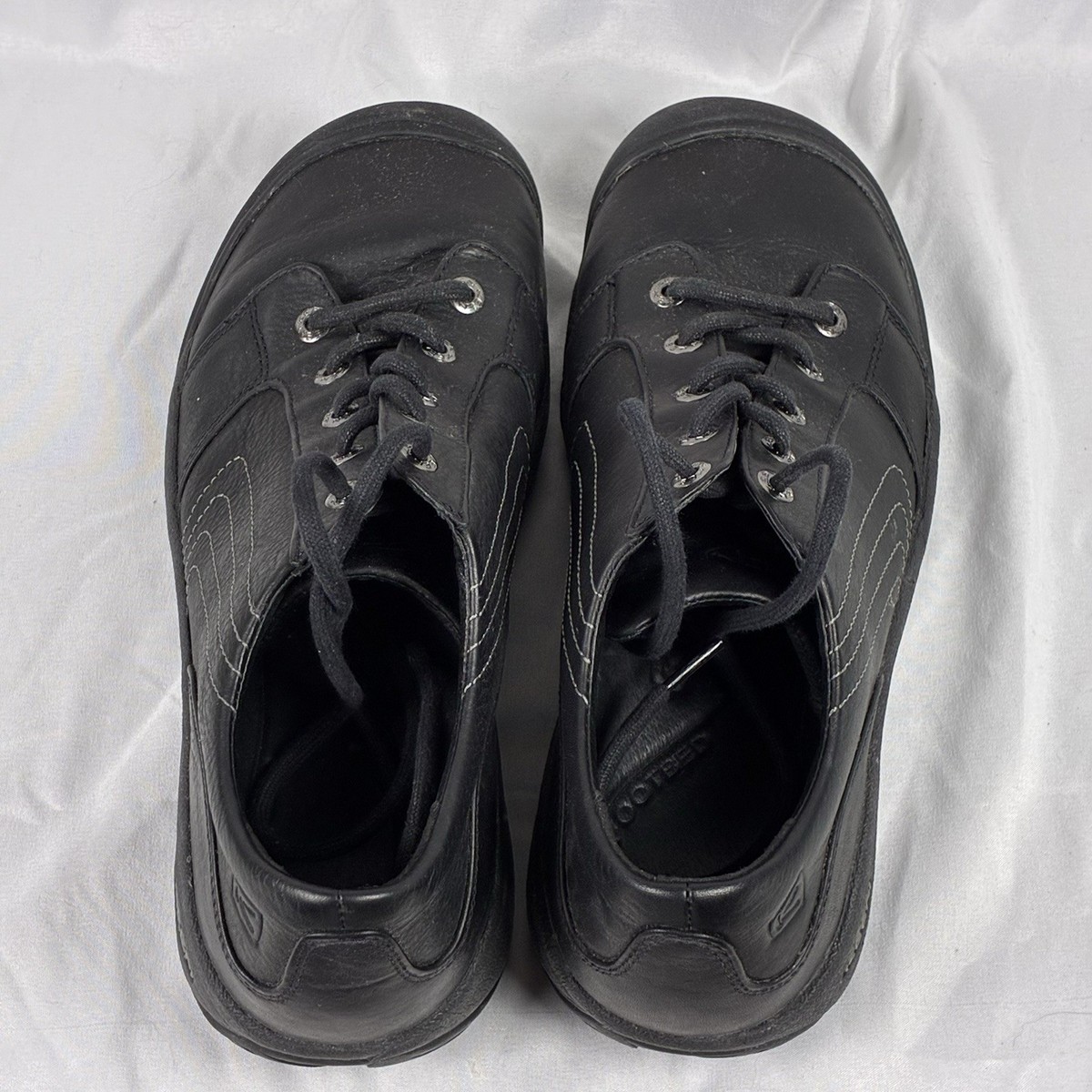 KEEN Black Leather Lace Up Sneaker Rubber Sole Men's US 11 EU 44.5 UK 10 View 5