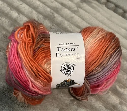 Loops & Threads Facets Acrylic Yarn Skein - Lollipop #34 (3.5 oz) - product listing photo