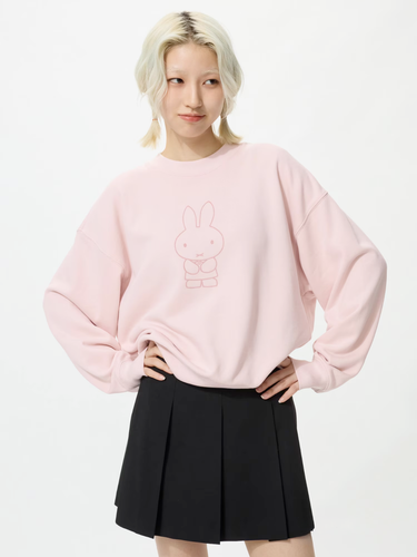 UNIQLO Miffy in Bloom Sweatshirt - Pink - Größe L Large Relaxed Fit Neu mit Etikett - Bild 2 von 8