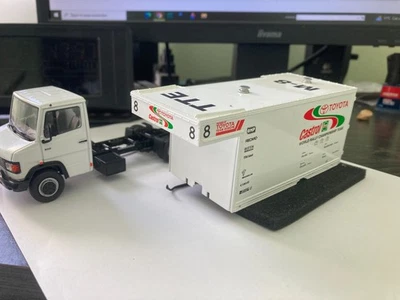 Lot Miniatures Rallye 1/43 - Ford Transit Renault Philips 1984 + R5 Maxi Turbo 1985 + Remorque