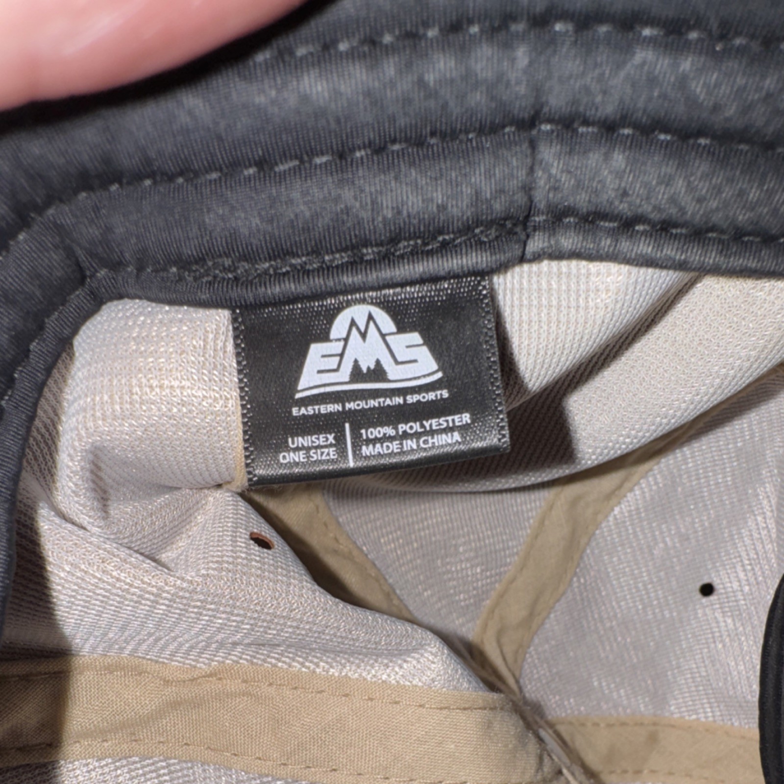 EMS Beige Adjustable Solid Baseball Cap Men One S… - image 3