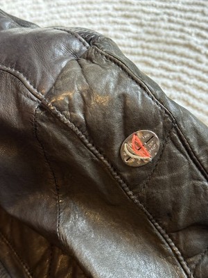 Diesel Sheep Leather Jacket Small - Rare B.R.G.Z. Skull Liner