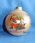 Vintage Schmid Disney Christmas 1980 Sleigh Ride Glass Ball Christmas Ornament — photo 3