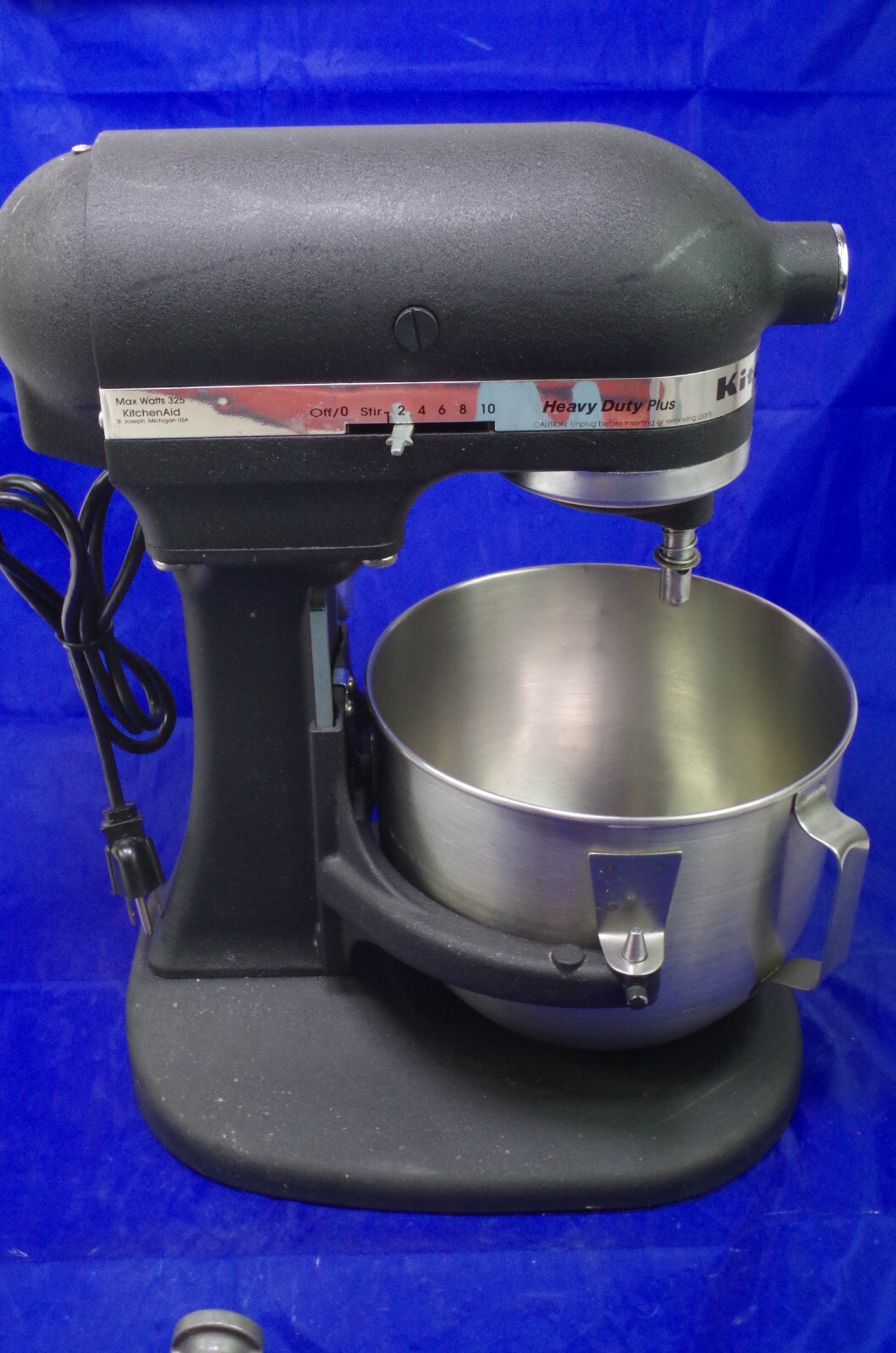 KitchenAid Heavy Duty Plus Stand Mixer Flat Black 325W 10 Speed Model