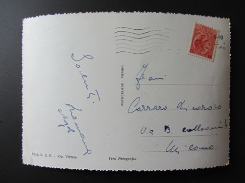 Original Postkarte gereist animiert PORDENONE Corso Vitt. Emanuel II 1956 - Bild 2 von 2