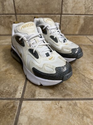 Nike Air Max 200 White Anthracite Size 6 youth 7.5 womens mermaid WS-1 | eBay
