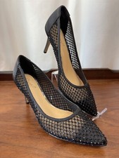 JEWEL BADGLEY MISCHKA Womens Black Floria Stiletto Slip On Pumps Shoes 8.5