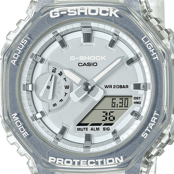 カシオ G-SHOCK GMA-S2100SK-7AJF CASIO G-SHOCK GMA-S2100SK-7AJF White Clear Analog Digital
