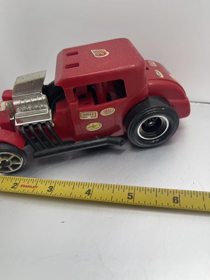 Vintage 1972 General Mills Fun Group Kenner SSP Red Toy Car Deuces Wild Coupe - Image 4 of 4