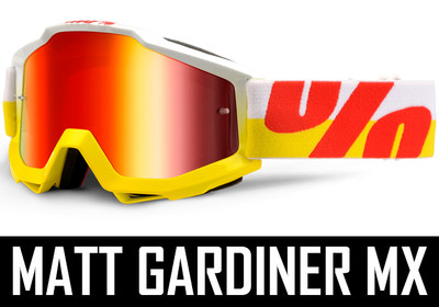 100% ACCURI MOTOCROSS MX GOGGLES MIRROR LENS enduro bike 100