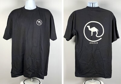 New Camel Cigarettes Where It's @ At T Shirt Mens XL Cotton Black