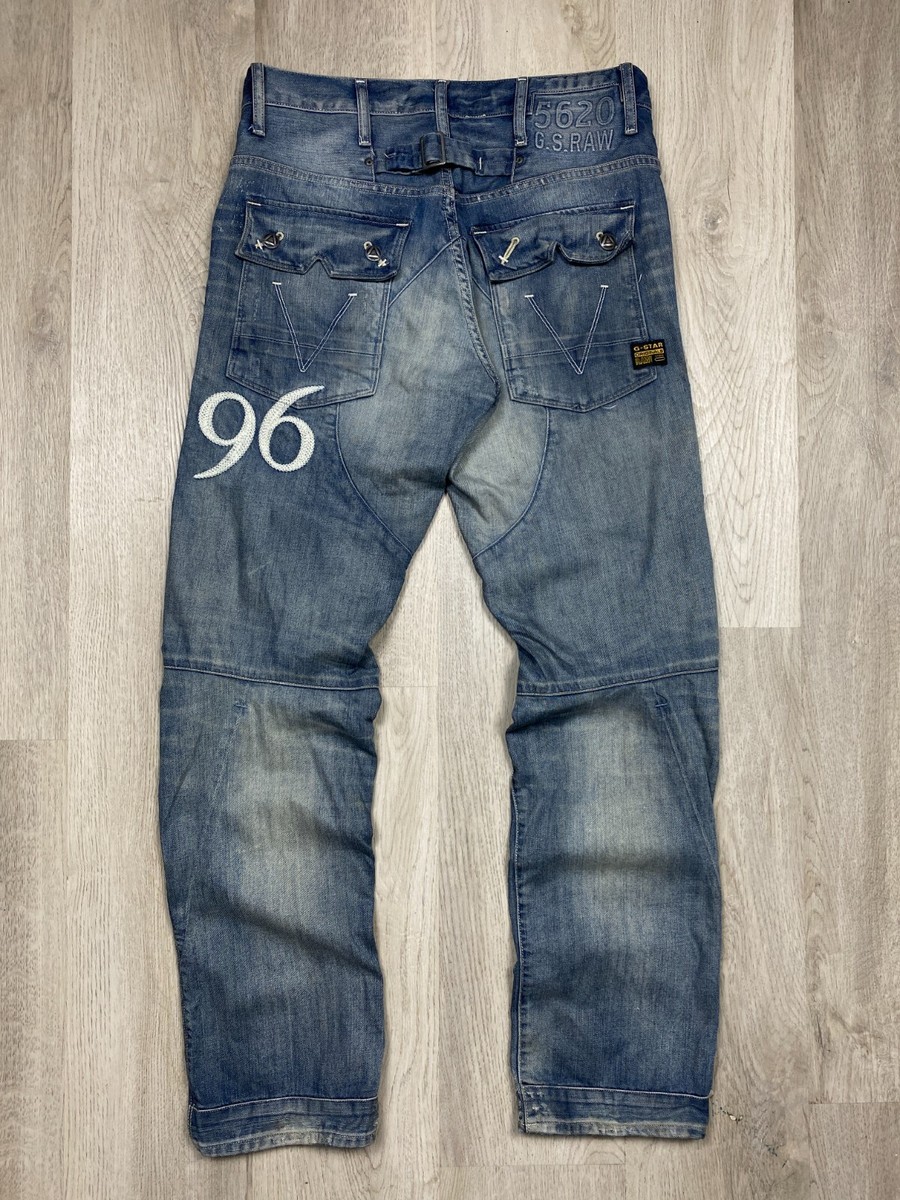 G Star Raw Mens 3D Tapered Denim Pants Double Knee Size 30 | eBay