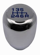 CHROM T2 blau 6-Gang SCHALTKNÖPFE für NISSAN PATHFINDER R51 2005-2012