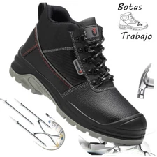 Men's Waterproof Work Boots Indestructible Shoes Steel Toe Shoes Safety Shoes 12