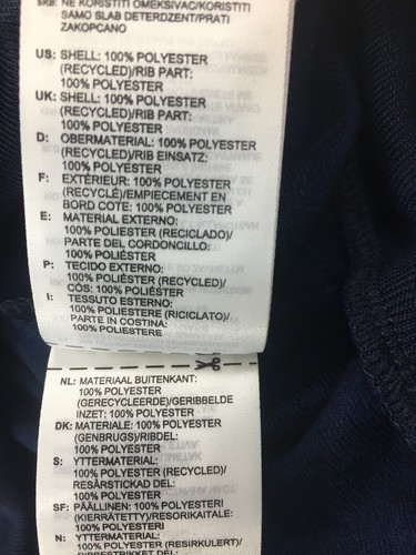 Adidas Men’s Long Sleeve Full Zip Classic Stripes Track Jacket Navy/White M NWT@ - Picture 6 of 6