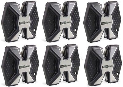 6 PACK AccuSharp Diamond Pro2 Step Knife Sharpener Coarse Diamond & Fine Ceramic