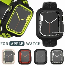 Silicone Protector Bumper Case Cover For Apple Watch Series 9 8 7 6 5 4 SE 40-45