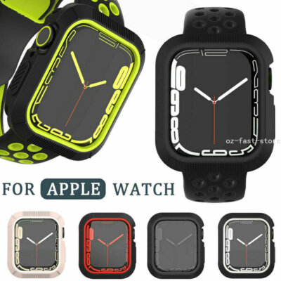 Silicone Protector Bumper Case Cover For Apple Watch Series SE  40-45