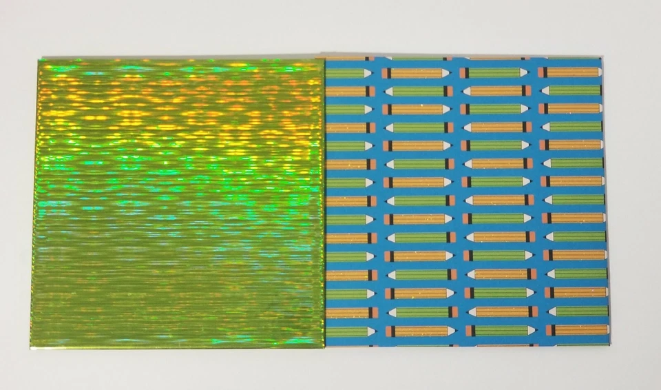 Mini álbum de recortes acordeão 6" lápis em branco dias escolares - Imagem 2 de 4