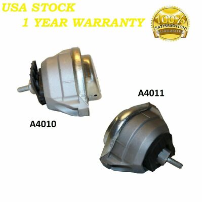2 PCS FRONT MOTOR MOUNT FIT 2009-2010 BMW 535I XDRIVE 3.0L Turbocharged