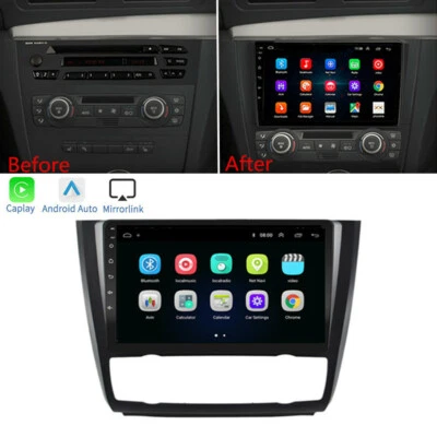 9" Android 10.1 Stereo Radio Carplay Für 04-11 BMW 1er E88/82/81/87 mit Auto AC - Bild 1 von 4